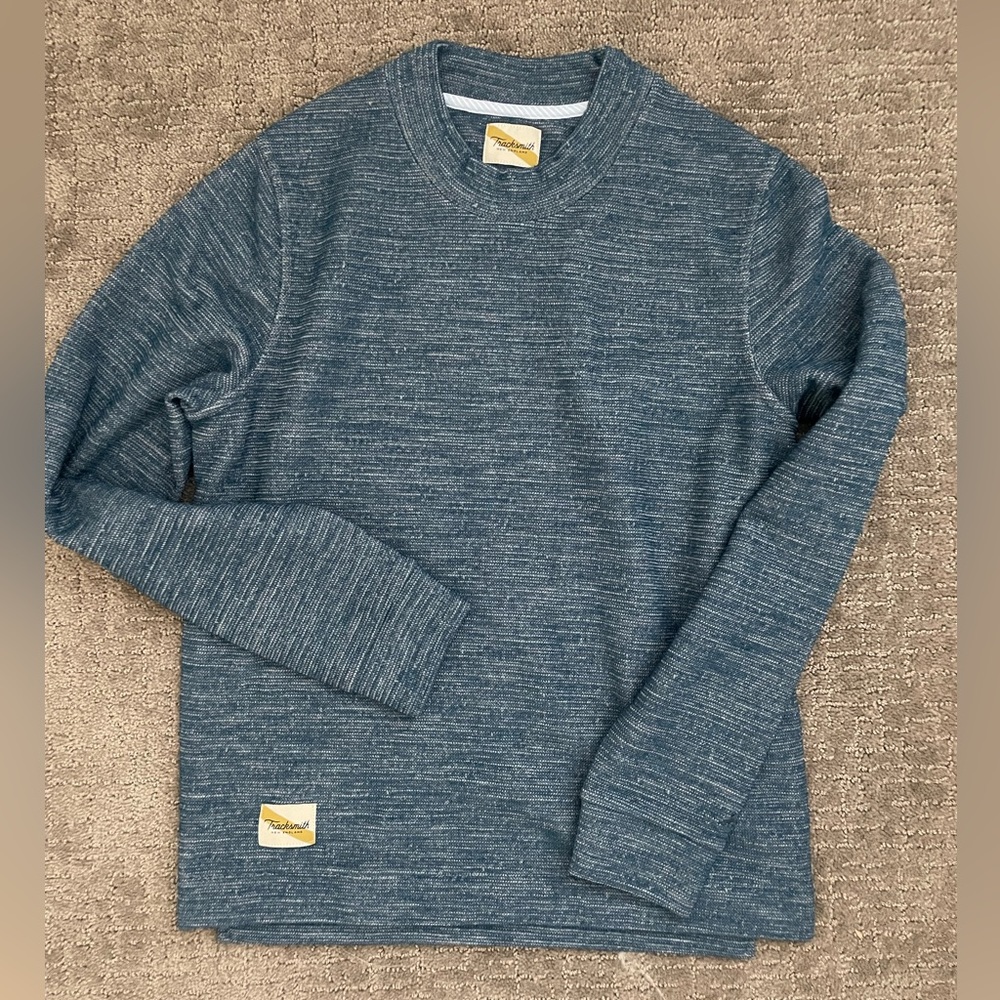 Brand New Tracksmith Rapid Transit Crew - Size S - Indigo